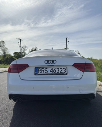 Audi A5 cena 46900 przebieg: 156951, rok produkcji 2015 z Ropczyce małe 352